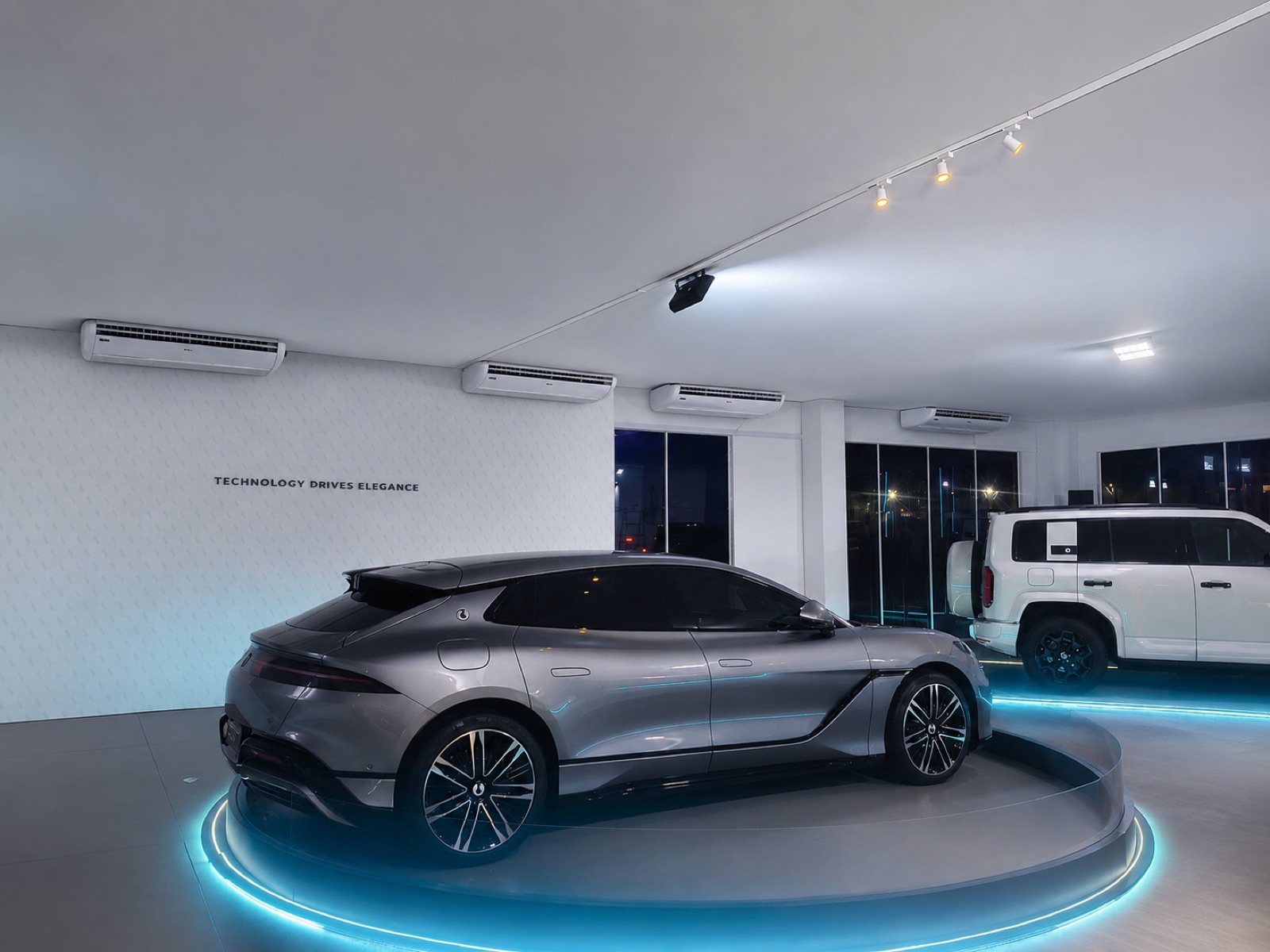 Climatização em showroom automotivo